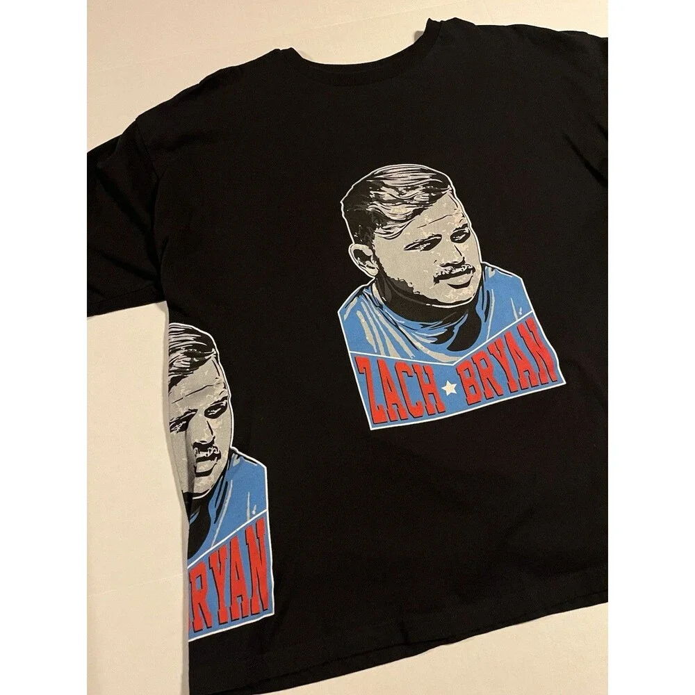 Zach Bryan Double Sided Country Music Concert Tour Album T-Shirt Tee XL Black - Picture 3 of 8